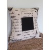 Housse de coussin RETRO NOIR