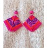 Boucles d'oreille PONCHO ROSADO